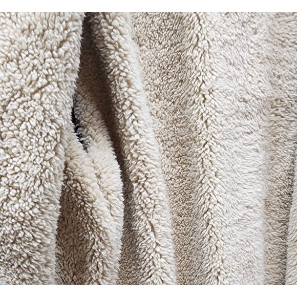 Wrangler Mens Blue Plaid Button-Up Sherpa-Lined Flannel Jacket/ Shacket - Picture 4 of 12